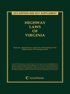 cover image of Highway Laws of Virginia